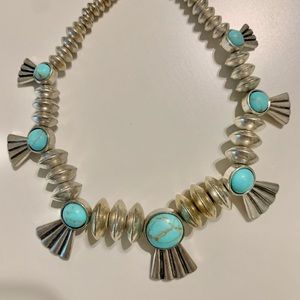 🌟Turquoise pewter necklace